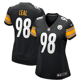 womens nike demarvin leal black pittsburgh steelers game pl